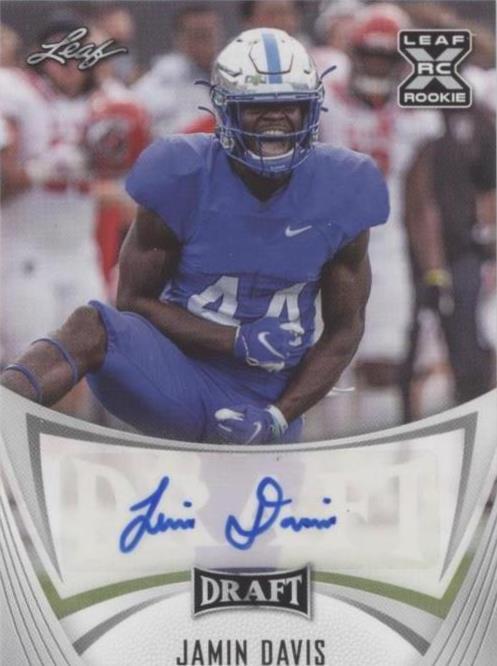 2021 Leaf Draft Jamin Davis #BA-JD2