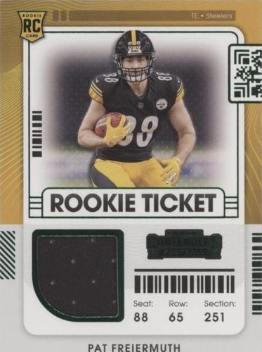 2021 Panini Contenders Pat Freiermuth #RTS-PFR
