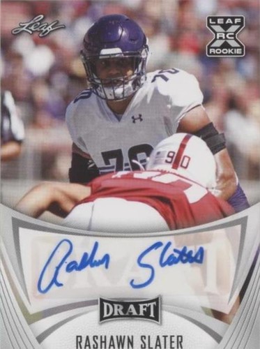 2021 Leaf Draft Rashawn Slater #BA-RS2