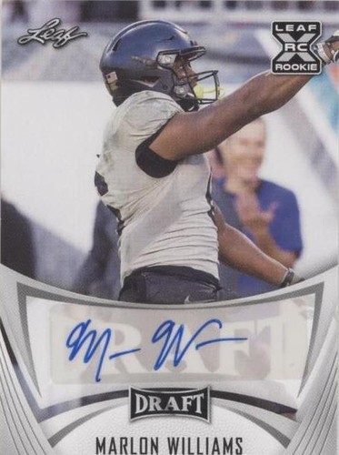 2021 Leaf Draft Marlon Williams #BA-MW2