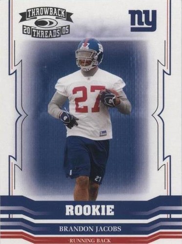 2005 Donruss Throwback Threads Brandon Jacobs #170