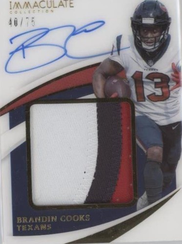 2021 Panini Immaculate Collection Brandin Cooks #PPA-BC