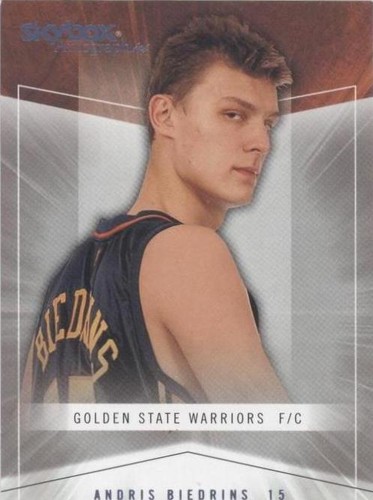 2004-05 Skybox Autographics - Andris Biedrins #61