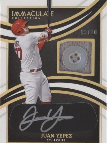 2022 Panini Immaculate Collection - Juan Yepez #IBP-JY