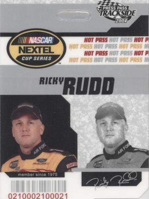 2004 Press Pass Trackside - Ricky Rudd #HP 14