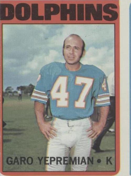 1972 Topps Garo Yepremian #115