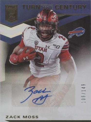 2020 Panini Donruss Elite Zack Moss #TC-ZM