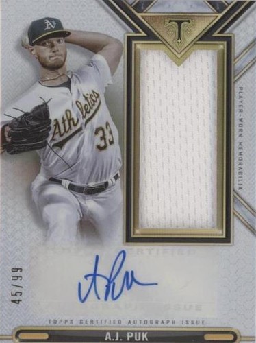2021 Topps Triple Threads - A.J. Puk #ASJR-AP