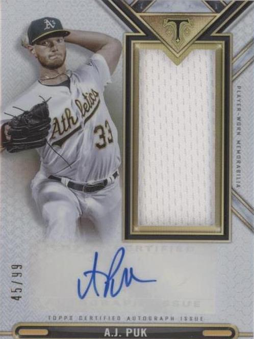 2021 Topps Triple Threads - A.J. Puk #ASJR-AP
