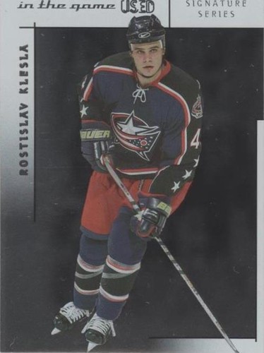 2003-04 In the Game-Used Signature Series - Rostislav Klesla #8