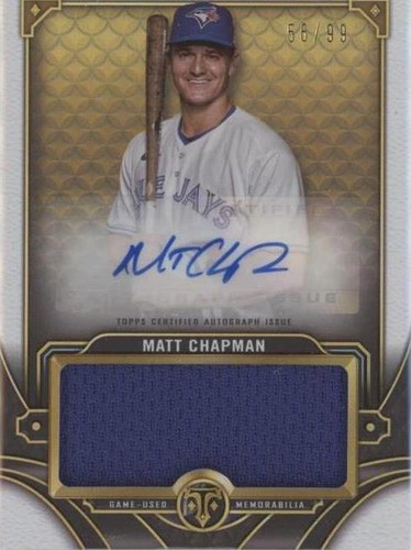 2022 Topps Triple Threads - Matt Chapman #ASJR-MC