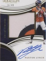2016 Panini Immaculate Collection Paxton Lynch #PL