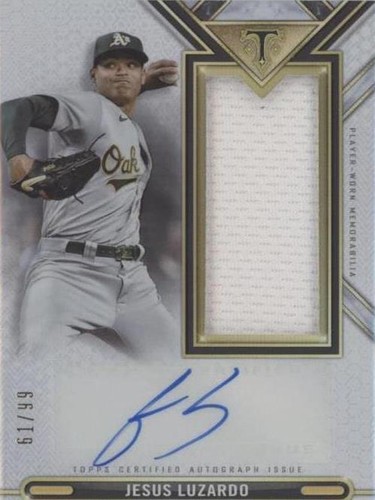 2021 Topps Triple Threads - Jesus Luzardo #ASJR-JL