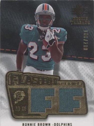 2008 SP Rookie Threads Ronnie Brown #FF-RO