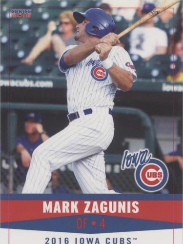 2016 Choice Iowa Cubs - Mark Zagunis #34
