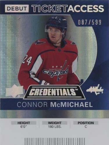 2021-22 Upper Deck Credentials - Connor McMichael #149