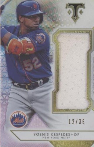 2018 Topps Triple Threads - Yoenis Cespedes #SJR-YC2