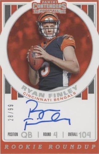 2019 Panini Contenders Ryan Finley #RRA-RF