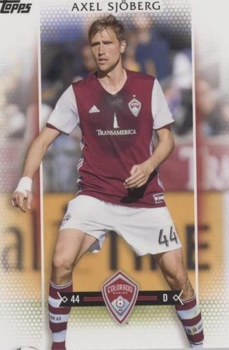 2017 Topps MLS Axel Sjoberg #85