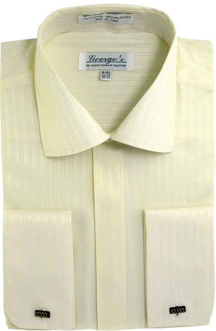 Men's shirt 60% cotton 40 % polyester French cuff Tone &Tone By Milano moda SG30