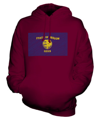 OREGON STATE SCRIBBLE FLAG UNISEX HOODIE TOP GIFT OREGONIAN FOOTBALL