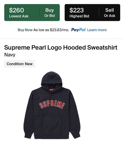 トップス supreme pearl logo hooded sweatshirt Supreme Pearl Logo Hooded Sweatshirt Red Men's - FW21 - US