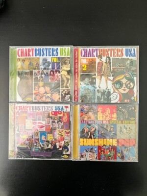 CHARTBUSTERS USA, VOL.  1, 2, 3 + SUNSHINE POP - 114 SONGS - COMPLETE SET - NEW!