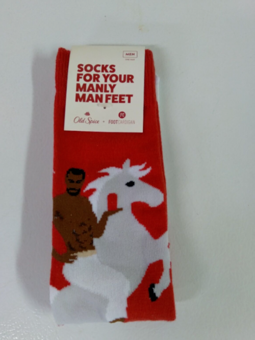 For Your Manly Feet Foot Cardigan Red One Pair New