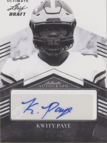 2021 Leaf Ultimate Draft Kwity Paye #PA-KP2