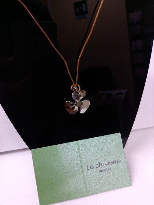 COLLANA CON PENDENTE IN ACCIAIO LE CHARME GIOIELLI FIORE