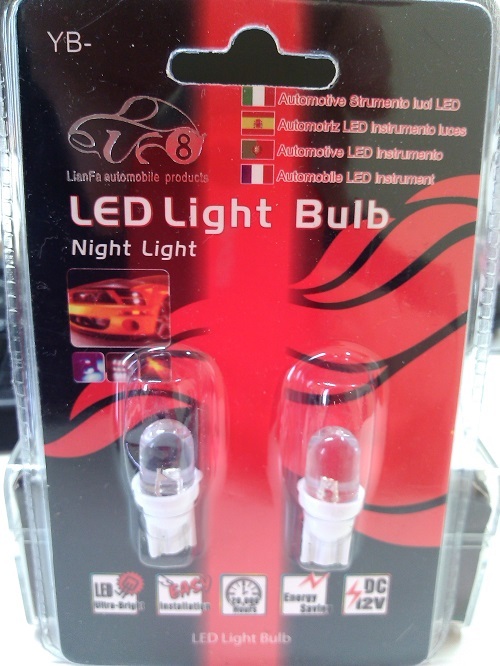 COPPIA LAMPADINE LUCI POSIZIONE AUTO TUNING 12V LED LIGHT BULB 20000 ORE BIANCA