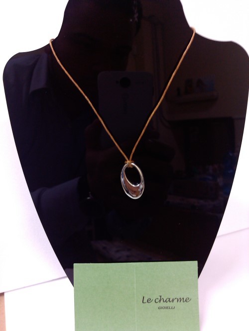 COLLANA CON PENDENTE IN ACCIAIO LE CHARME GIOIELLI GOCCIA