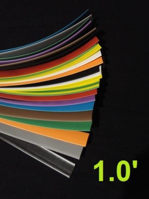 1.0 '' 25mm ASSORTED *12*COLORS 2:1 heat shrink tubing polyolefin (12 FOOT)