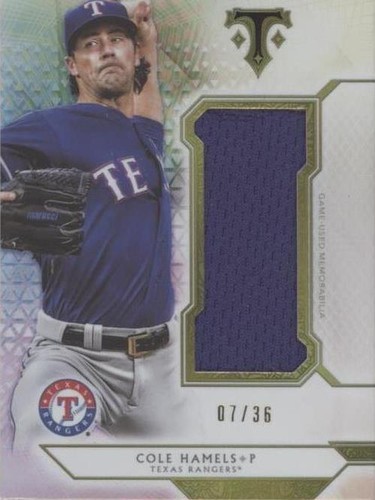 2018 Topps Triple Threads - Cole Hamels #SJR-CH1