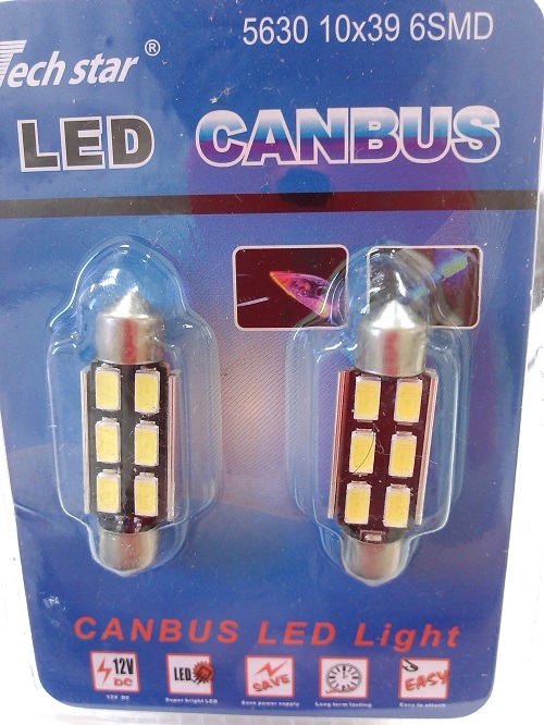 COPPIA LAMPADINE LUCI POSIZIONE AUTO TUNING 12V LED LIGHT BULB 50000 ORE BIANCA