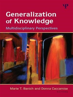 Generalization of Knowledge : Multidisciplinary Perspectives, Paperback by Ba...