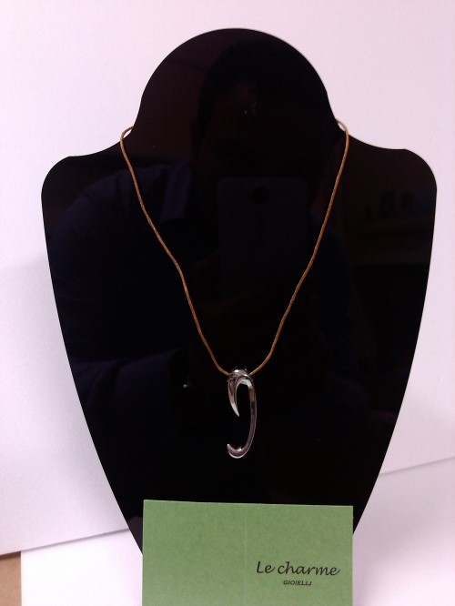 COLLANA CON PENDENTE IN ACCIAIO LE CHARME GIOIELLI MEZZA LUNA