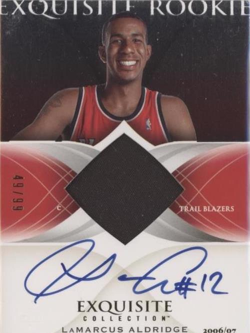 Colección exquisita de cubierta superior 2006-07 - LaMarcus Aldridge #44