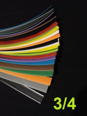 3/4 ''   19mm    ASSORTED *12* COLORS 2:1 heat shrink tubing polyolefin (6' FOOT)
