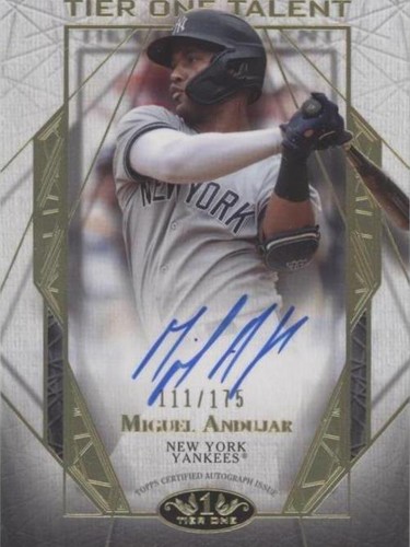 2022 Topps Tier One - Miguel Andujar #T1TA-MAN