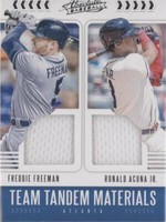 2020 Panini Absolute - Freddie Freeman Ronald Acuña Jr. #TT-RF