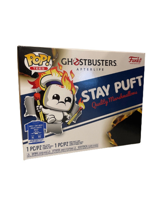 Ghostbusters Afterlife Mini Stay Puft On Fire Leuchten Pop & T-Shirt Xl Sammlerb