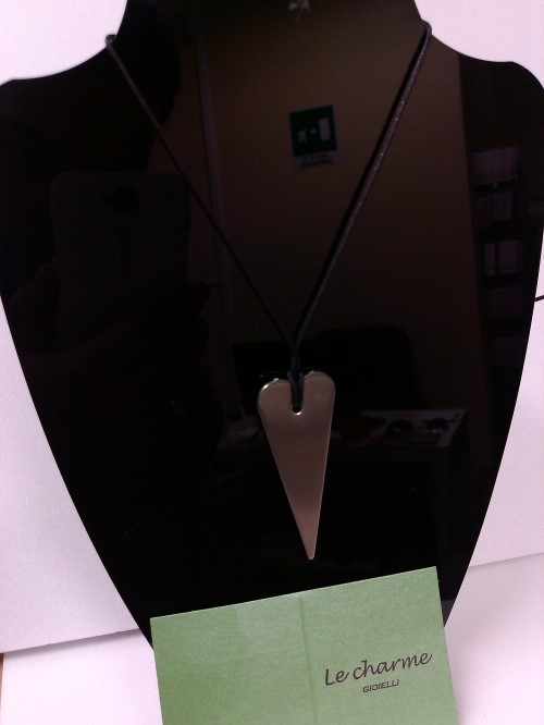 COLLANA CON PENDENTE IN ACCIAIO LE CHARME GIOIELLI PUNTA DI LANCIA