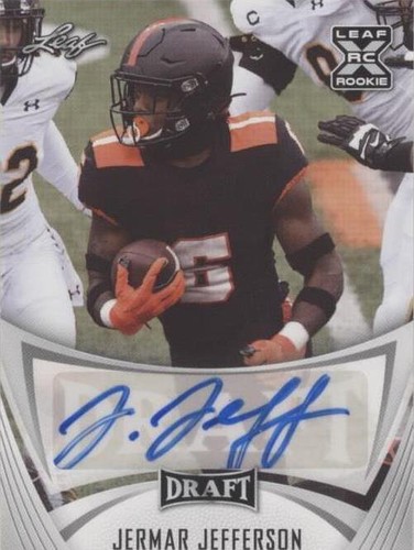 2021 Leaf Draft Jermar Jefferson #BA-JJ2