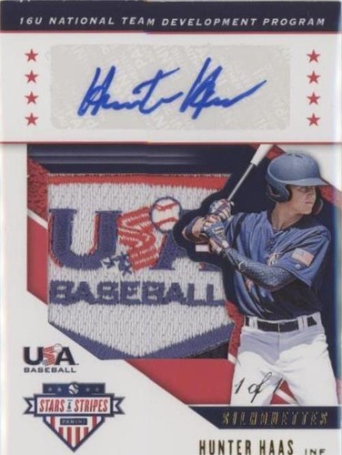 2019 Panini USA Baseball Stars & Stripes - Hunter Haas #USA-ER