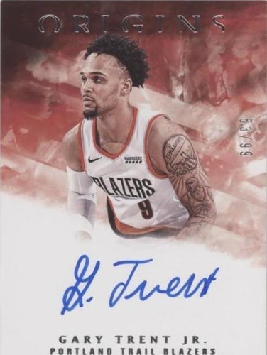 NBAカード　GARY TRENT JR. Auto choice 2018-19 NBA Select Gary Trent Jr #RJA-GTJ Purple Auto Patch