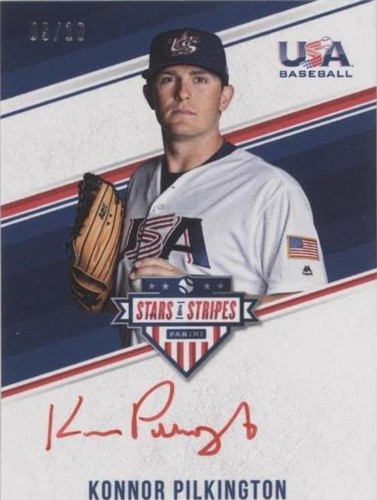 2018 Panini USA Baseball Stars & Stripes - Konnor Pilkington #KP