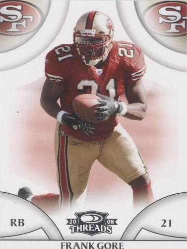 2008 Donruss Threads Frank Gore #123