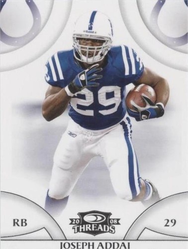 2008 Donruss Threads Joseph Addai #58