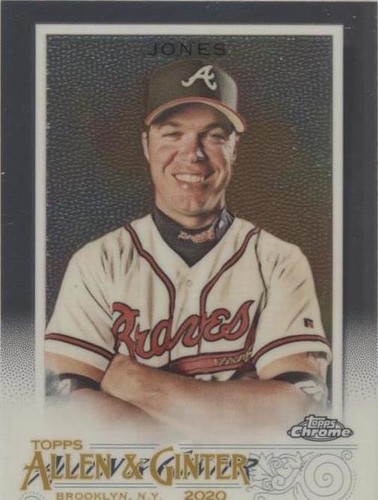 2020 Topps Allen & Ginter Chrome - Chipper Jones #76